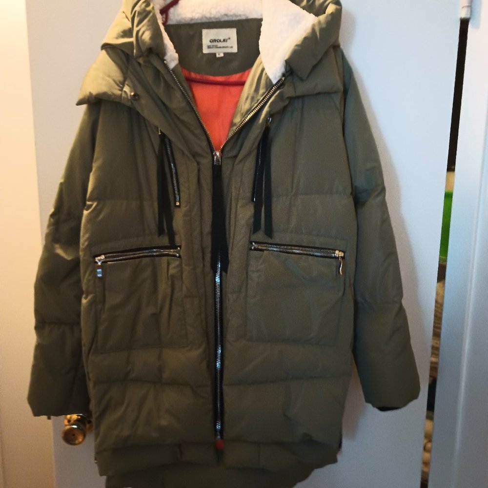 OROLAY XL OLIVE WOMEN COAT